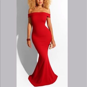 Off the Shoulder Mermaid Dress